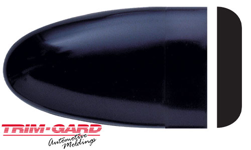 2 in. Universal Black Truck Body Side Molding with Die Cut End Tips by Trim-Gard