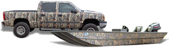 Camouflage pattern vinyl for truck wraps, ATV kits, SUV accents, duck boats, hunting gear and so much more!