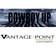 Cowboy Up Midnight Truck or SUV Rear Window Graphic by Vantage Point Concepts