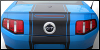 Rally Stripes and Graphics for 2010 Ford Mustang
