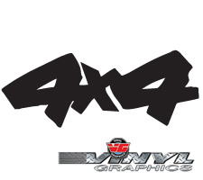 VG398 Custom Vinyl 4X4 Decals