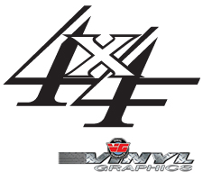 VG754 Custom 4X4 Vinyl Decals