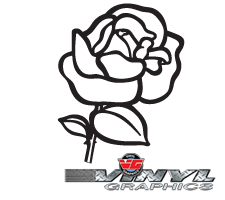 VG785 Custom Rose Blossom Decals