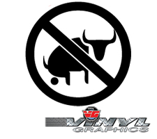 VG903 Custom Vinyl No Bull Symbol Decals