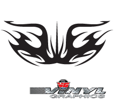 VG954 Custom Tribal Flame Vinyl Graphics