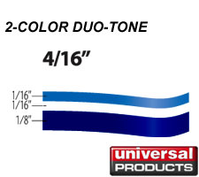 Duo-Tone 1/4 inches Two-Color Vinyl Pinstripe by Universal Products