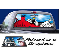 Precious Moments Custom Truck Rear Window Graphic by Adventure Graphics