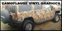 Camouflage Vinyl Graphics and Vehicle Wraps