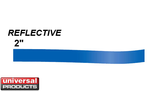 2 in X 50 ft Reflective Vinyl Striping by Universal Products
