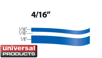4/16 in x 150 ft Opaque Pinstripe by Universal Products