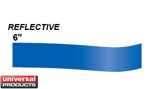 6 in X 50 ft Reflective Vinyl Striping by Universal Products