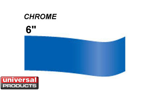 6 in x 50 ft Chrome Vinyl Striping by Universal Products