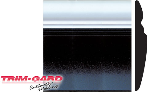 94S1020 - 3 1/8 in. Universal Black and Chrome Truck Molding by Trim-Gard
