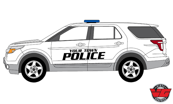 police sheriff kit vehicle graphics decals reflective truck vinylgraphics