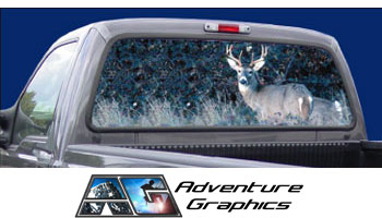 Buck Eye Custom Truck or SUV Rear Window Graphic by Adventure Graphics