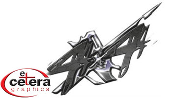 Liquid Metal 4x4 Truck Decals (Small)