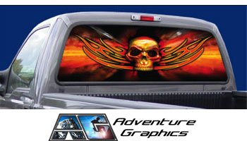 Hell Bound Custom Truck or SUV Rear Window Graphic by Adventure Graphics