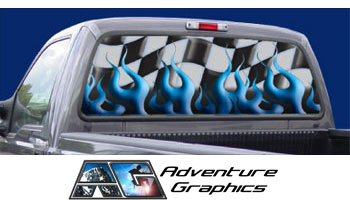 Meltdown Truck Rear Window Graphic
