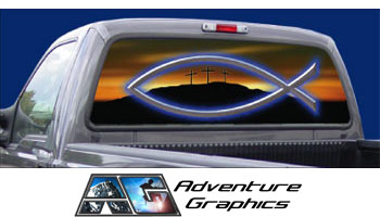 Morning Glory Custom Truck or SUV Rear Window Graphic by Adventure Graphics