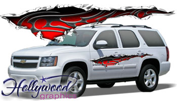 Razor Tear Truck and Car Graphics (Small)