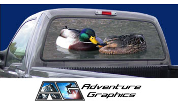 Sitting Ducks Custom Truck or SUV Rear Window Graphic by Adventure Graphics