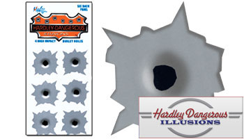 .38 Caliber Bullet Holes Vinyl Stickers by Hardley-Dangerous
