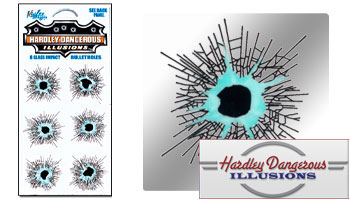 Glass Damage Bullet Holes Vinyl Stickers by Hardley-Dangerous
