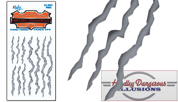Cracks and Scratches Vinyl Stickers by Hardley-Dangerous