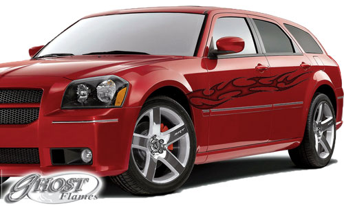 GF305 Vinyl Ghost Flames LARGE