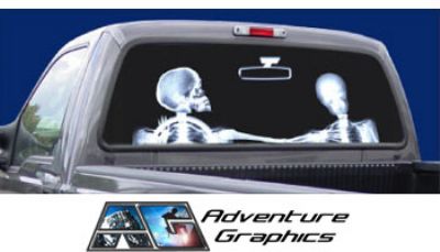 Vehicle Graphics - Rear Window Graphics - X-Ray Custom Truck or SUV